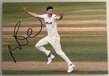 Matthew Fisher Signed Surrey County Cricket Club Photo 