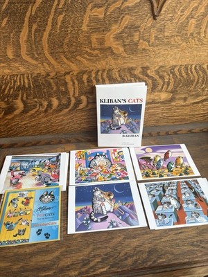 Kliban Cats A Folio Of Notecards B Kliban 9 Of 10 Notecards + AerobicCats Popup