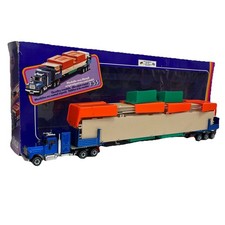 Scarce Boxed Siku 1/55 Scale 4013 Mack Transporter With 1.5M Roadbridge Diecast