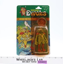 King Gorneesh W  Coin Star Wars Ewoks 1985 Kenner Action Figure NEW SEALED