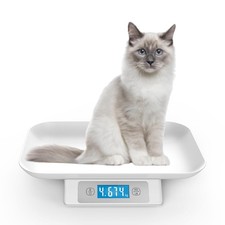 Digital Pet Scale for Small Adult Cats and Animals, Measuring Range 0.1oz-33l...