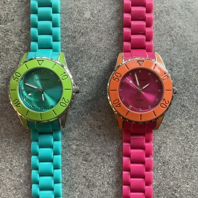 Beautiful Pair Of Colorful Lane Bryant Womens Watches Both Watches Run Great B-H