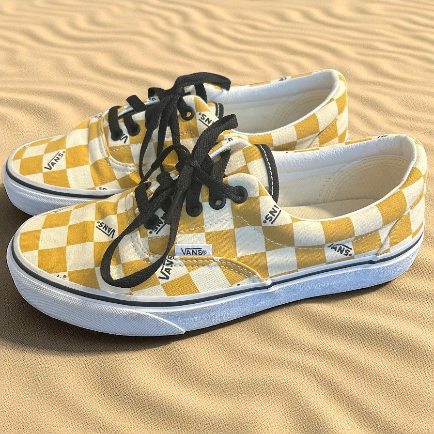 Vans Era Vans Yellow Check Women's Vans Sneakers Era Big Check