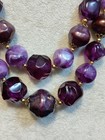 Beautiful Vintage Two Tier Purple Lucite Necklace — photo 8