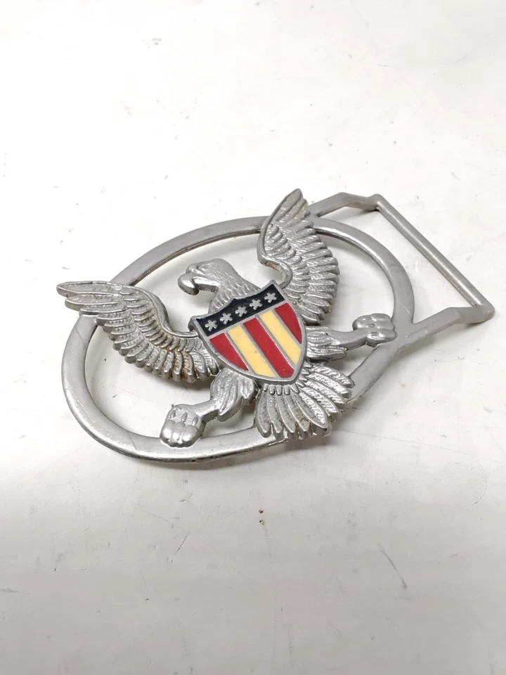 American Eagle Patriotic Metal Belt Buckle Shield - Image 4 of 4