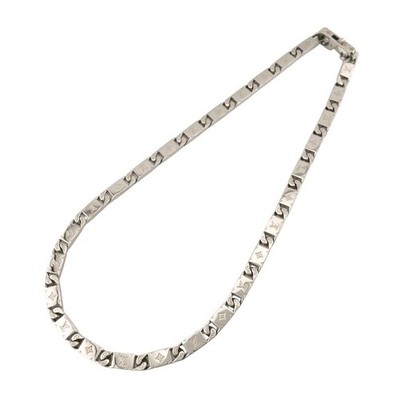 LOUIS VUITTON Monogram Tie Up Halskette Metall Unisex 【A】