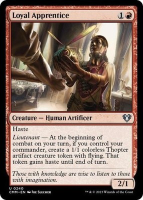Loyal Apprentice - CMM MTG - Light Play
