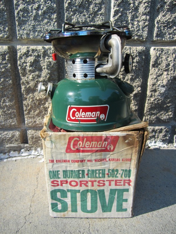 VTG 1978 COLEMAN USA 502-700 SPORTSTER SINGLE BURNER CAMP COOKING STOVE IN BOX