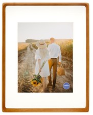 16x20 Picture Frames Teak Solid Wood Vertical Horizontal Standing Display Pho...