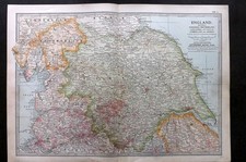 Black 1903 England. Yorkshire, Westmorland, Lancashire, Cumberland & Lincoln