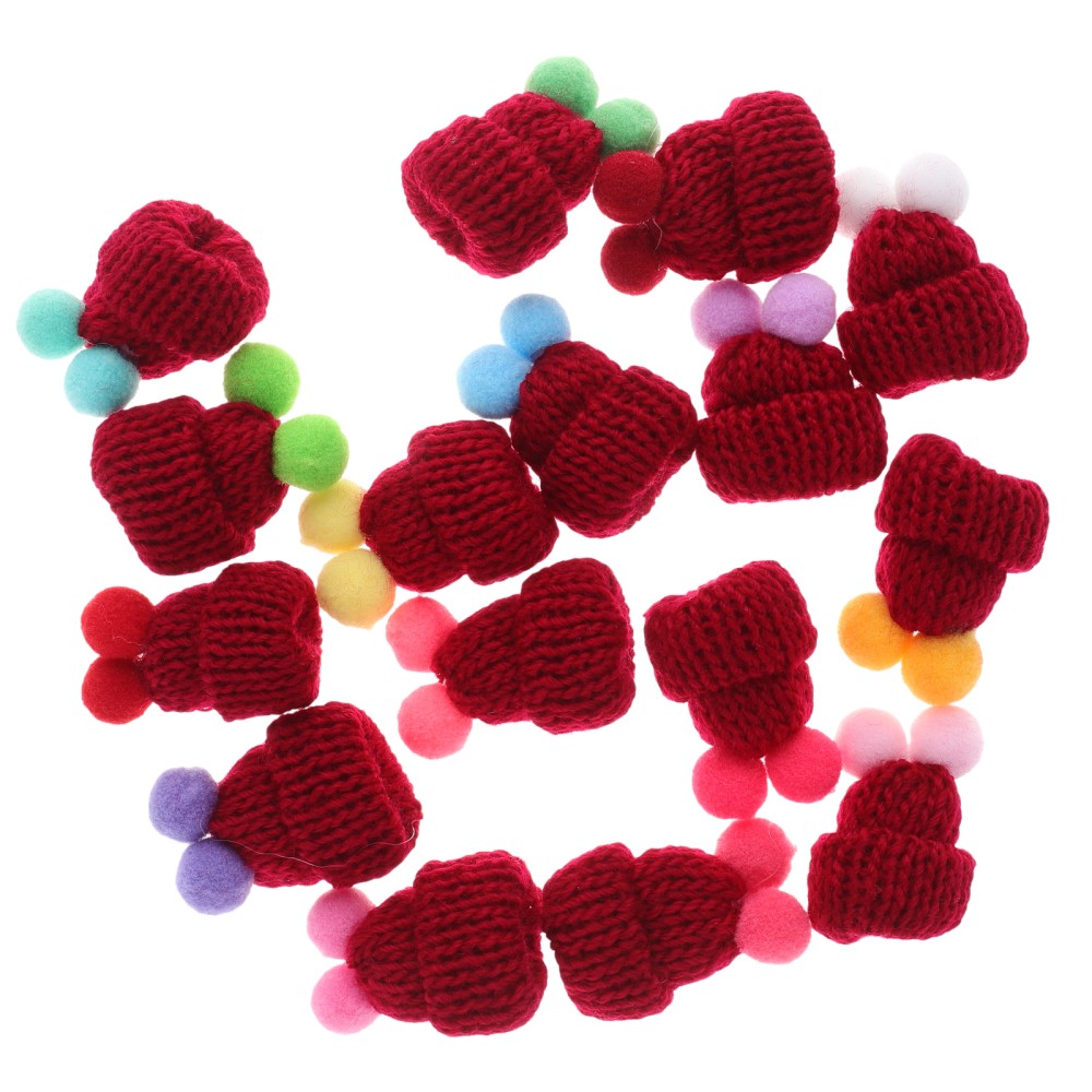 APL 50 Pezzi Mini Cappello in Maglia Decorazioni Cappello Artigianale Mini Cappelli Fai da Te