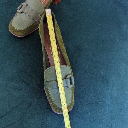 Vintage Green Slip On Ladies Meadows Shoes 4.5 - Picture 14 of 16