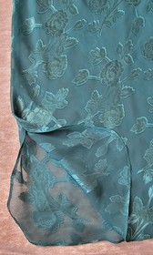 Vintage Christmas Green Short & Sheer Strappy Sexy Nightie Size Small