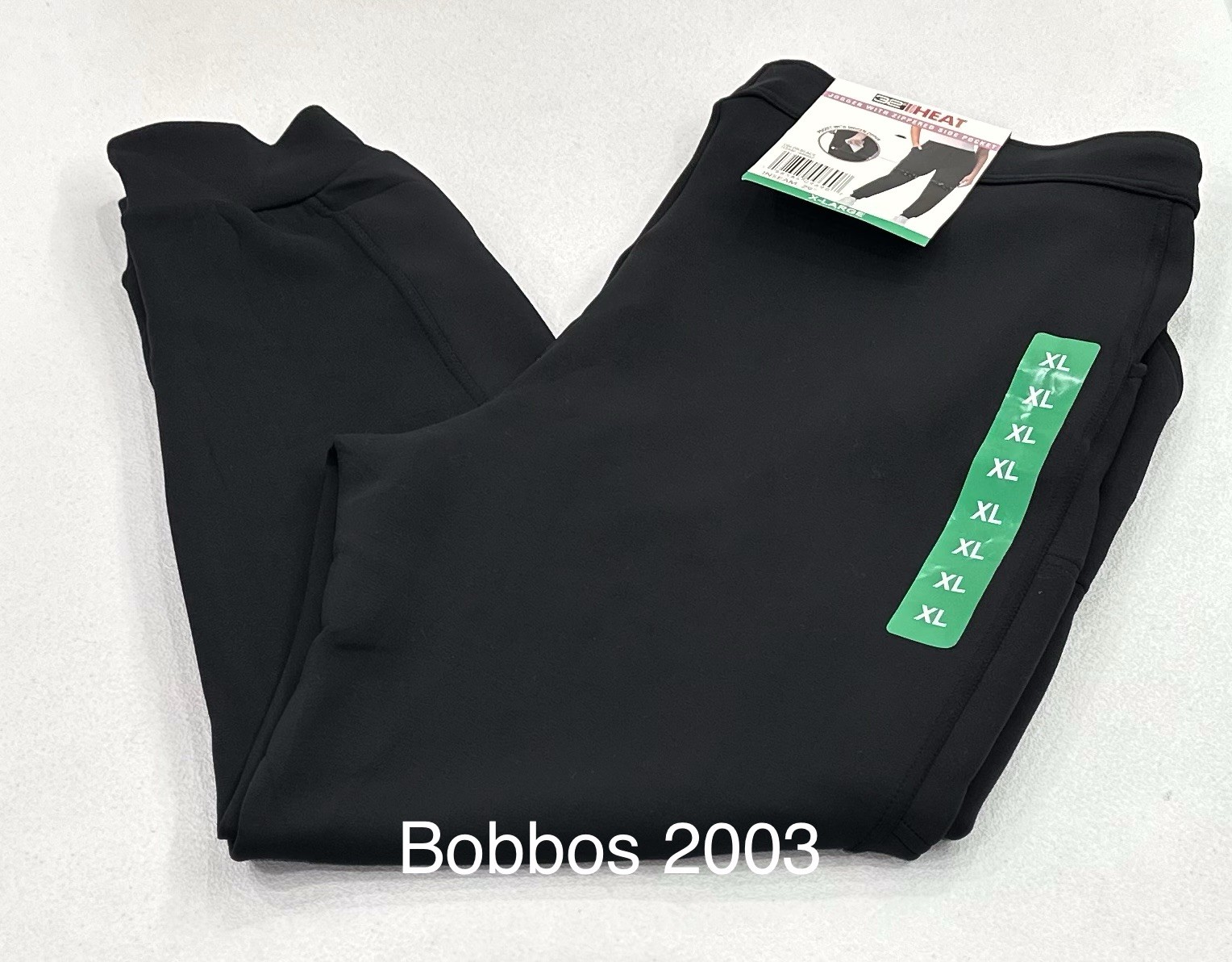 32 Degrees Heat Women's Zippered Side Pocket Jogger Pants, Black, Size XL