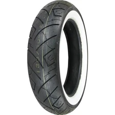 Shinko - 130/80-17 - 777 White Wall Front Cruiser, Touring Motorcycle Tire