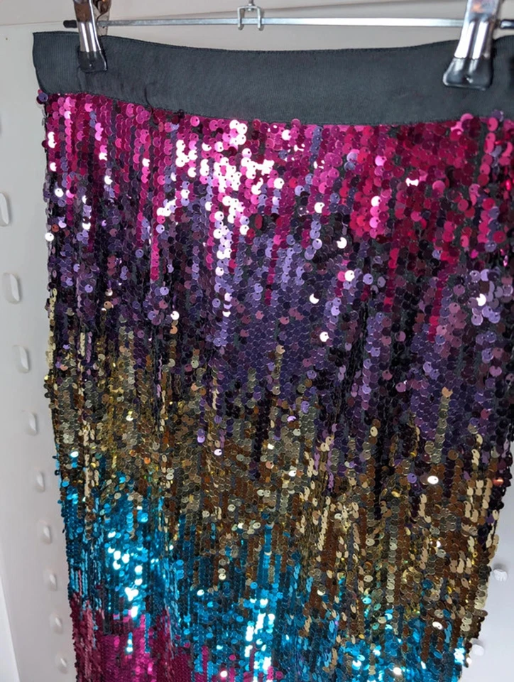 Falda midi de lentejuelas Miss Selfridge - Talla 6 Foto 2 de 4