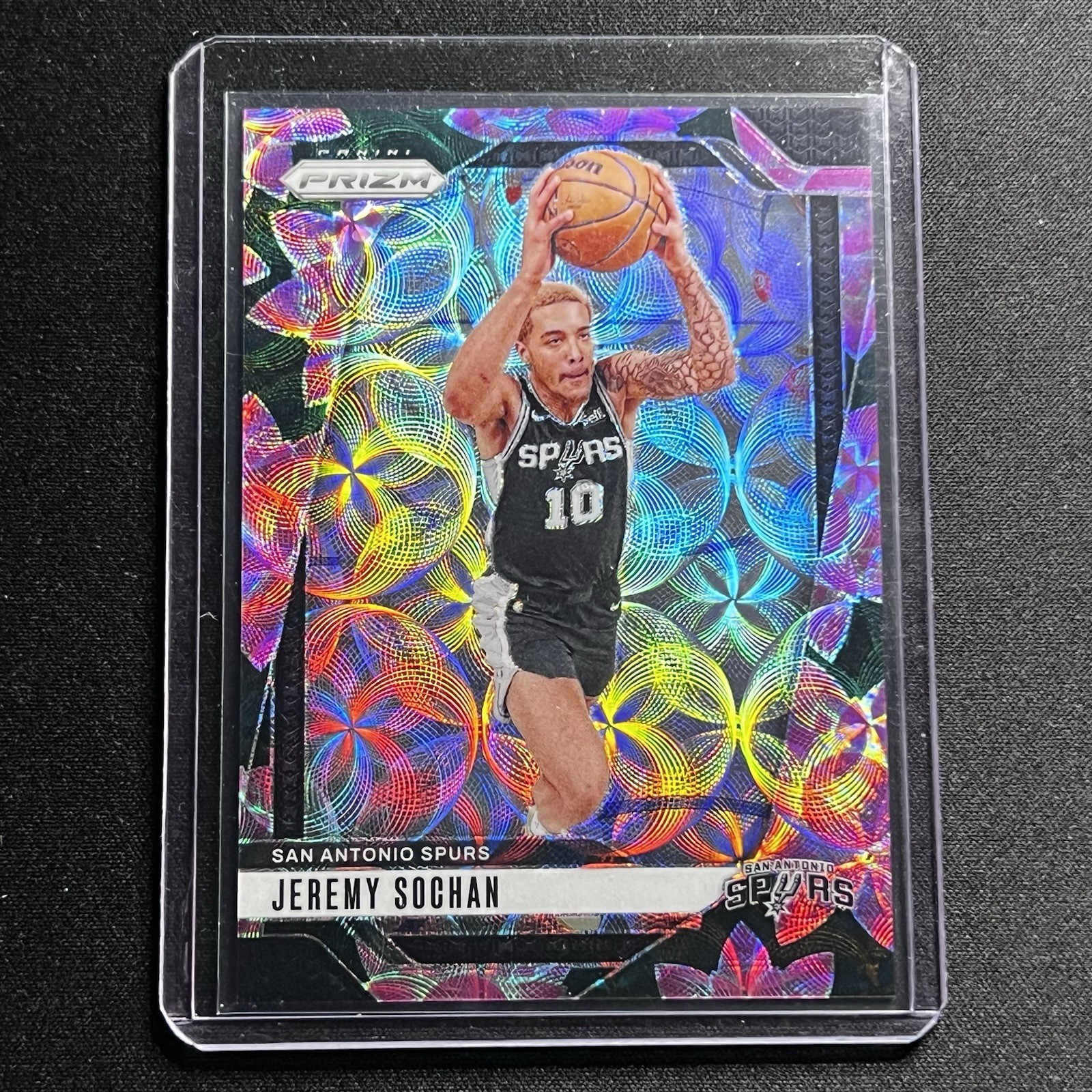 2022-23 Panini Prizm #263 Jeremy Sochan Lotus Flower /18 China