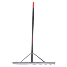 Razor-Back 63000Gr 36 In Aluminum Landscape Rake, 36 Tines, 66 In L Aluminum