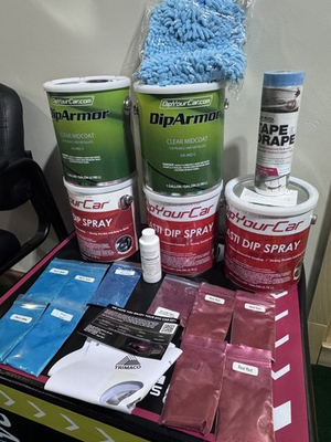 #ad DipYourCar Car Kit Rare Jade Real Red Pearls Car Vinyl Wrap Peelable Paint $449.00