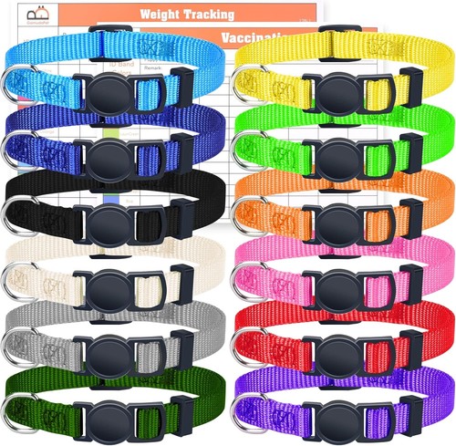 GAMUDA Puppy Collars – Super Soft Nylon Whelping ID S, Assorted Colors - Picture 1 of 9