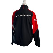 Euc Porsche Experience Motorsport Soft Shell Wind Water Breaker Jacket Mens L Euc Porsche Experience Motorsport Soft Shell Wind Water Breaker Jacket Mens L