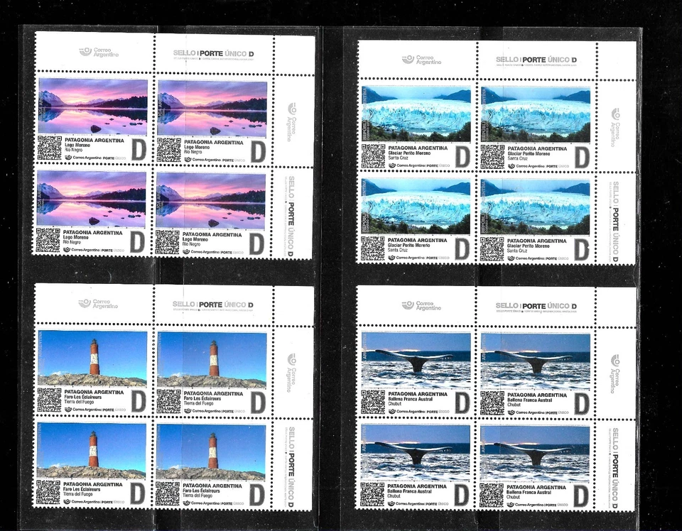 #75415A ARGENTINA 2025 PARA SIEMPRE BLx4 GJ 4545-8 FARO DE BALLENAS ICEFIELD SUR 3 Foto 2 de 2