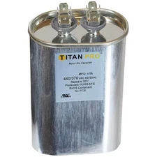 Titan Pro Tocf50 Motor Run Capacitor,50 Mfd,3-7/16" H