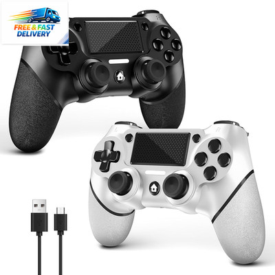 2 Pack for Controller, Wireless Controller for /Pro/Slim/Pc, with Non-Slip Grip