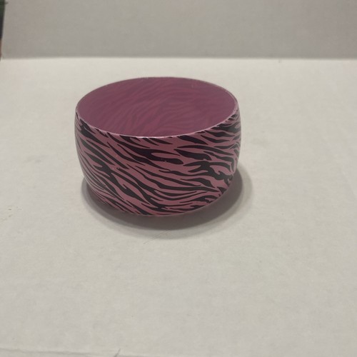 Vintage Zebra Striped & Pink Bracelet From 1980’s