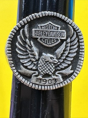 1903 Sterling Silver Harley Davidson Eagle Design Ring, FIRST YEAR OF HARLEY!