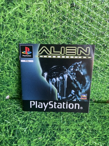 Alien Resurrection PS1 Manual Only Black Label PlayStation - Free Postage