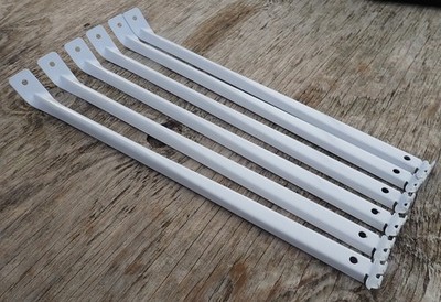 Rubbermaid 6 PCS 17in Shelf Support Brackets for 12in Wire Shelving (No Screws)