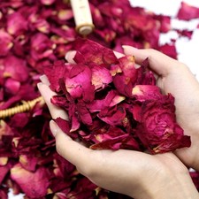 Red Rose Petals Wedding Confetti Biodegradable Dried Flower 2 QT 300 PCS