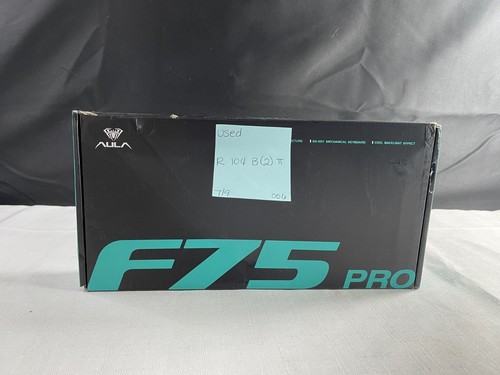 Aula F75 Pro Black 3 w 1 Klawisze wymiany na gorąco RGB Uszczelka Klawiatura mechaniczna - Zdjęcie 12 z 12