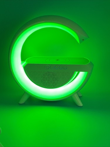 "Google Smart Wireless Bluetooth Speaker | RGB Light | Wireless Charging''EUC - Picture 7 of 8