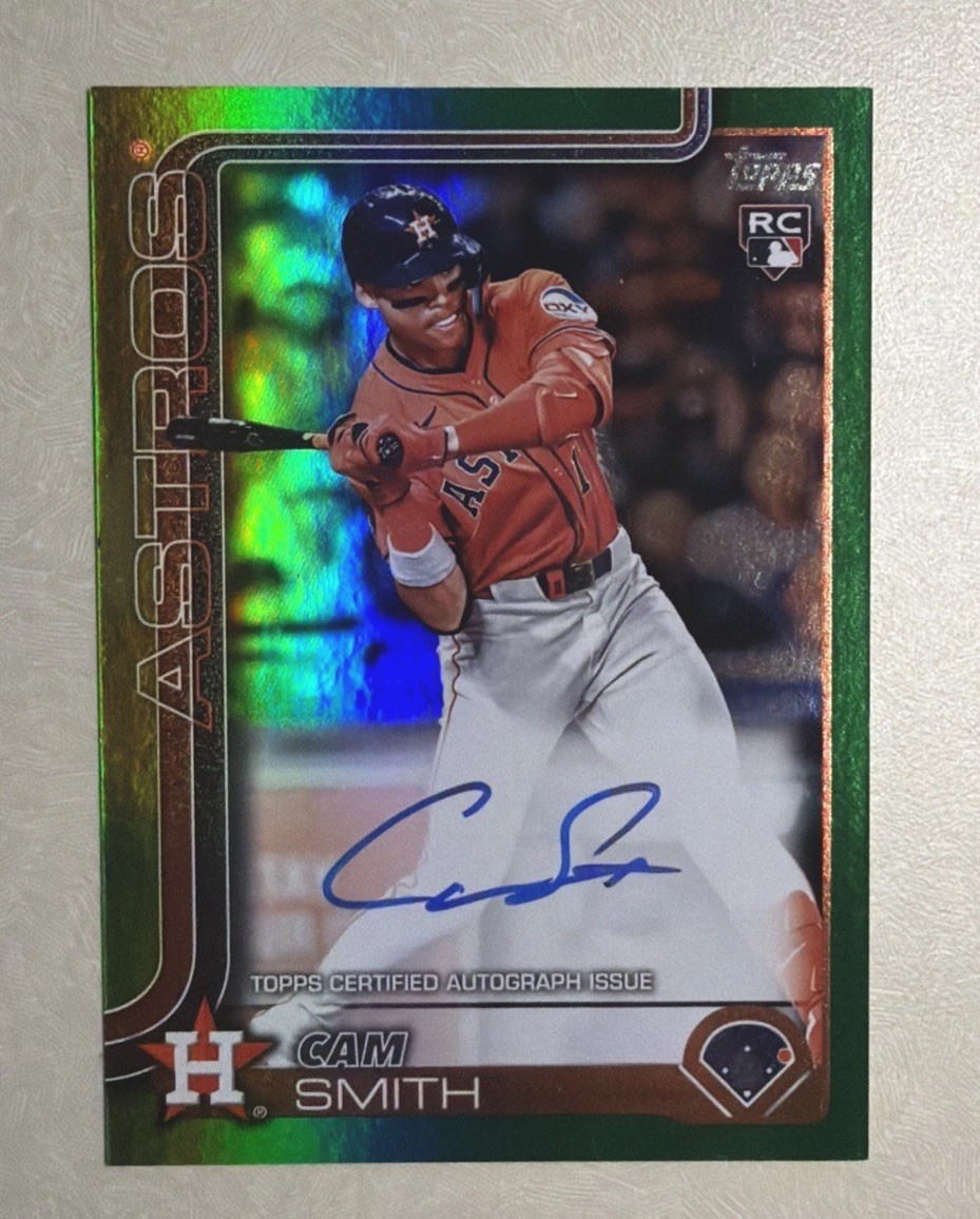 2025 Topps Update Cam Smith Green Foil Real One on card Autograph #US298 31/99