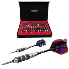 Darts Metal Tip Set Professional Metal Darts for Dartboard Steel Tip Darts wi...