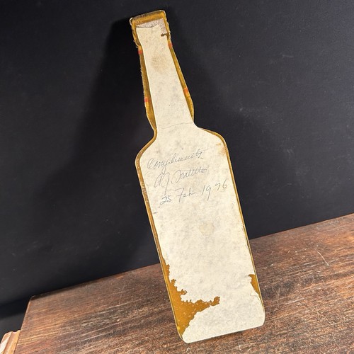 Vintage Whisky Flaschenschild Werbung Seagram’s 100 Pipers Blended Scotch - Bild 3 von 24
