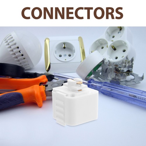 2 Adapter J-type Lighting Connectors Accessories Pendant White - Picture 12 of 12