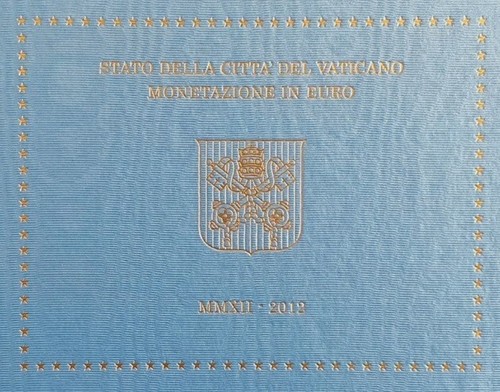 KMS offizieller Kursmünzensatz Vatikan 2012 BU 1 Cent - 2 Euro