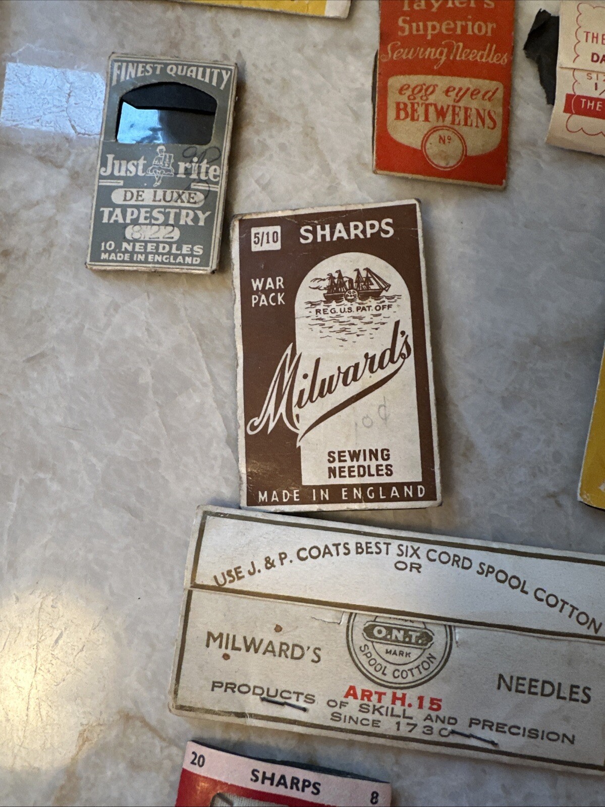 ANTIQUE Sewing Needle Lot 39 Sewing All England English War Pack Some Very Rare