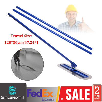 Blue Bull Float Concrete Float 48 x 12 Concrete Tool Trowel 3 Handle 1.8M Finish
