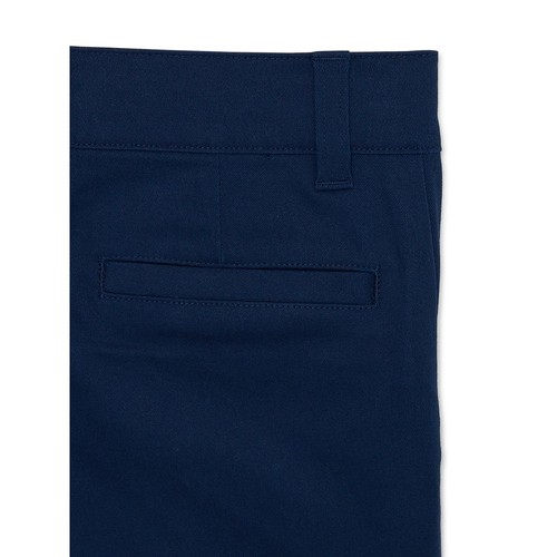 Wonder Nation Flat Front Shorts Boys Size 8 Navy Blend With Belt Loop, 2 Pack - Picture 3 of 3