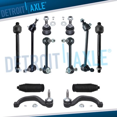 12pc Front Ball Joint Sway Bar Tierod for 2003-2006 Ford Thunderbird Lincoln LS