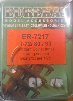 Eureka XXL 1/72 Modern Soviet Tanks Metal Towing Cables + Eyelets T-72 T-80 T-90
