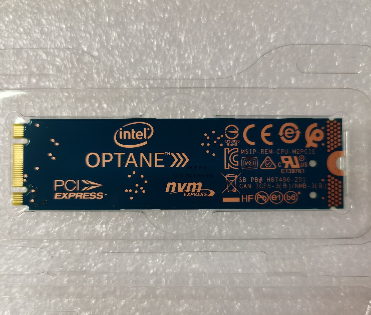未開封 Intel Optane Memory MEMPEK1J064GAXT INTEL OPTANE MEMORY M10 16GB SOLID STATE DRIVE