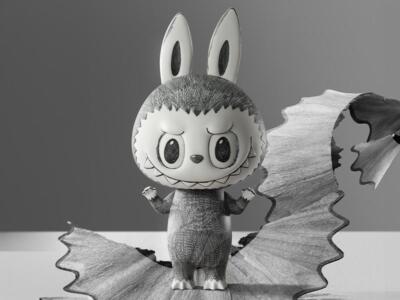 POP MART THE MONSTERS MEGA LABUBU 400% Sketch popmart Action