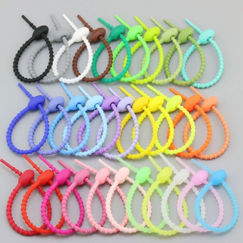 10PCS Zip Ties Household Snake Ties Wire Ties Bag Sealing Clips - Afbeelding 10 van 12