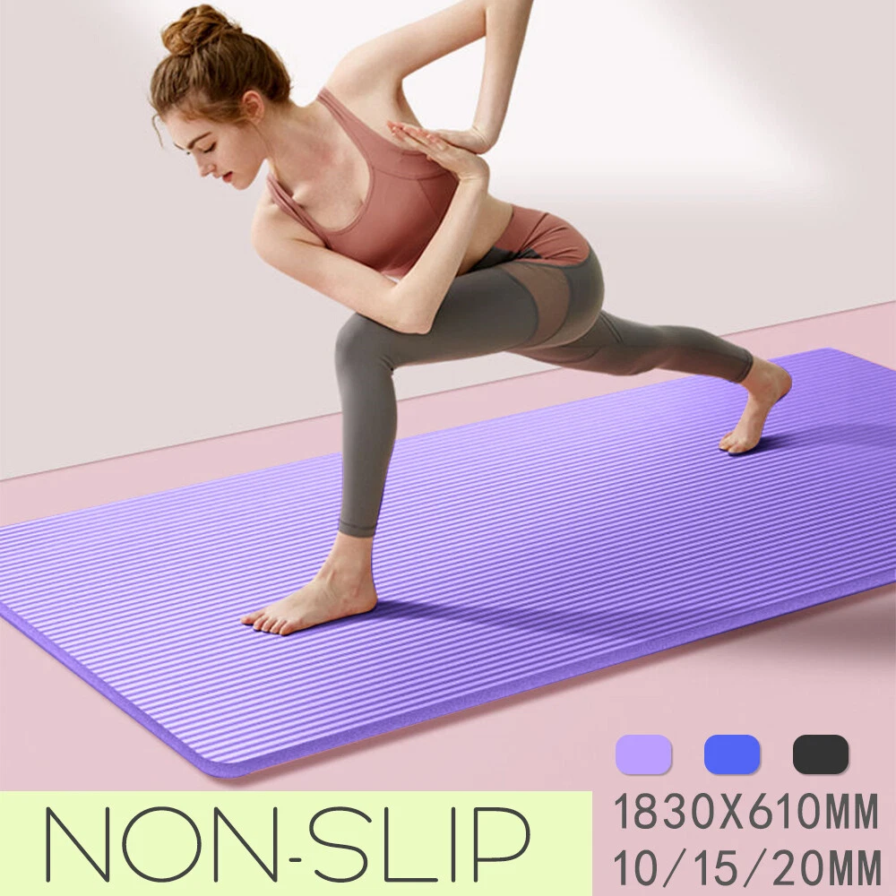 10 15 20MM Thick Yoga Mat Non slip Durable Exercise Fitness Pilate