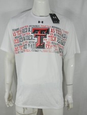 Under Armour Texas Tech University T shirt 2XL loose fit White NWT Under Armour Texas Tech University T shirt 2XL loose fit White NWT